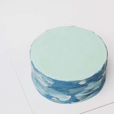 Blued Cake ( Birthday cake )